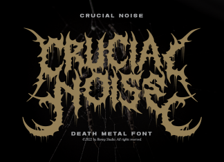Crucial Noise Display Font