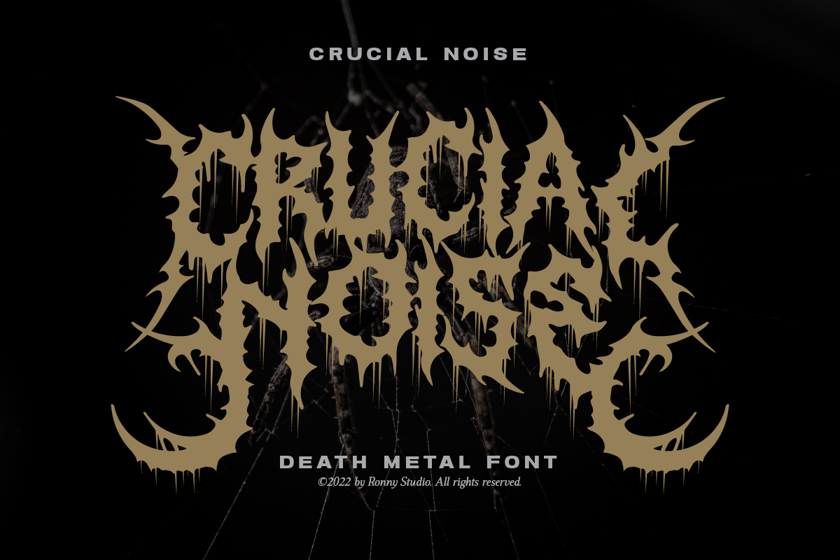 Crucial Noise Display Font