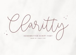 Claritty Handwritten Font
