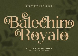 Balechin Royalo Serif Font