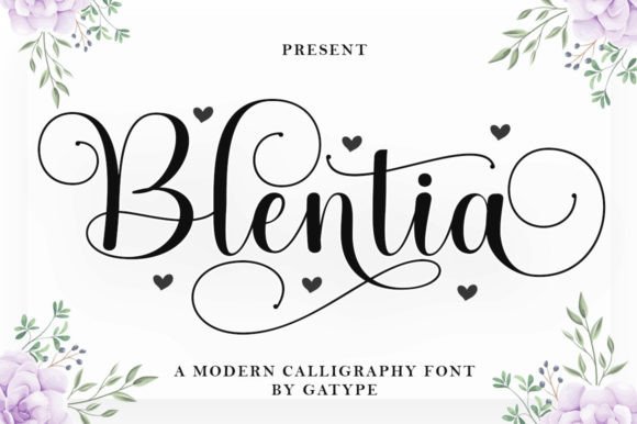 Blentia Script Font