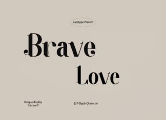 Brave Love Serif Font