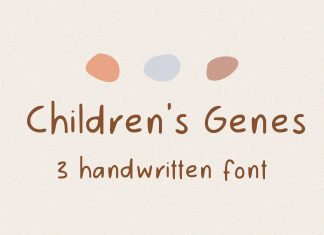 Children's Genes Display Font
