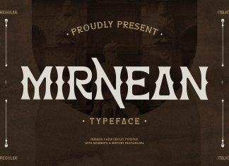 Mirnean Display Font