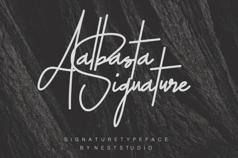 Aalbasta Signature Font
