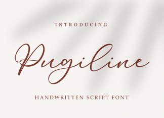 Pugiline Script Font