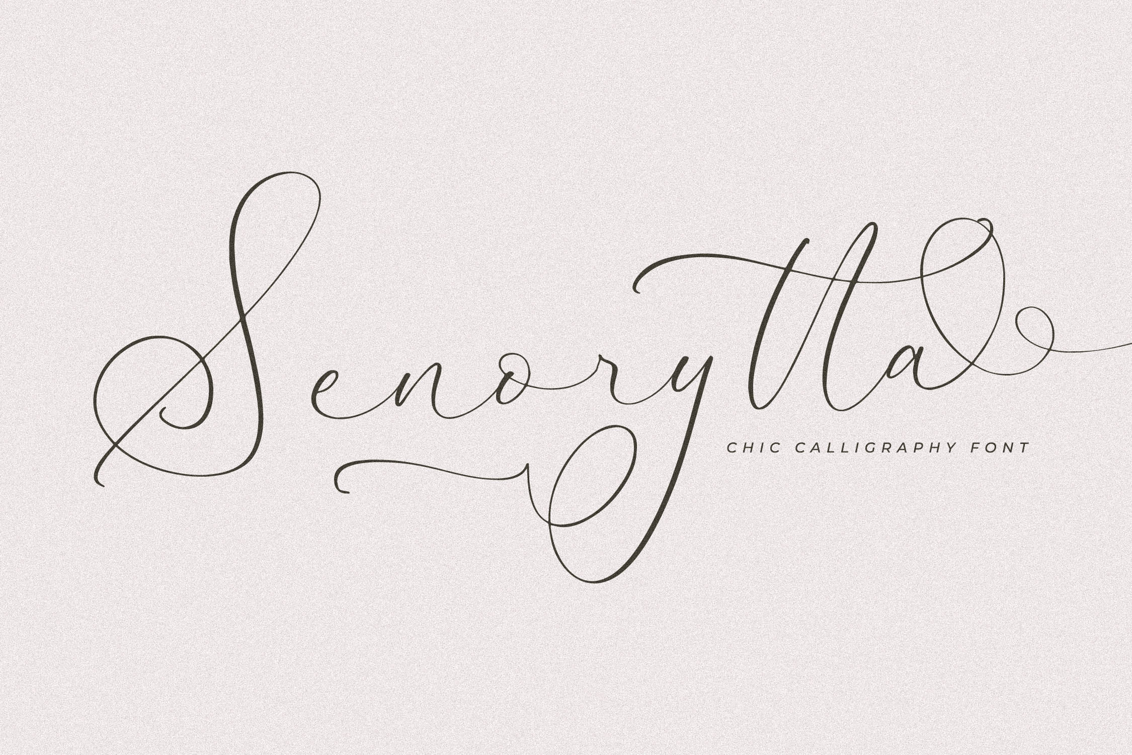 Senorytta Chic Calligraphy Font