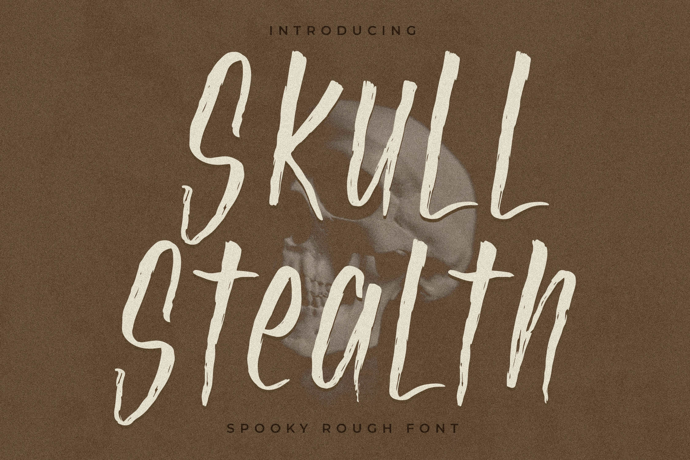 Skull Stealth Display Font