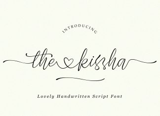 The Kissha Calligraphy Font