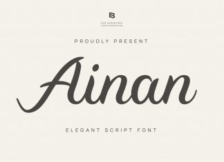 Ainan Script Font