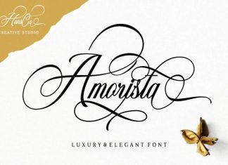 Amorista Calligraphy Font
