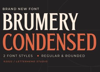 Brumery Condensed Serif Font