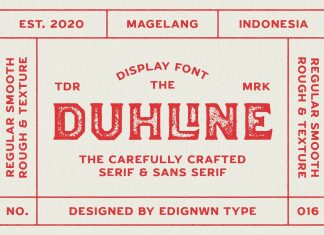 Duhline Display Font