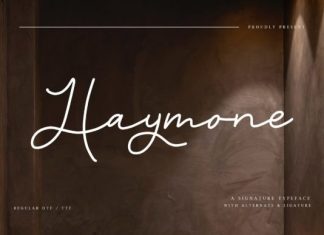 Haymone Handwritten Font