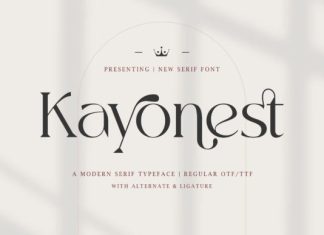Kayonest Serif Font