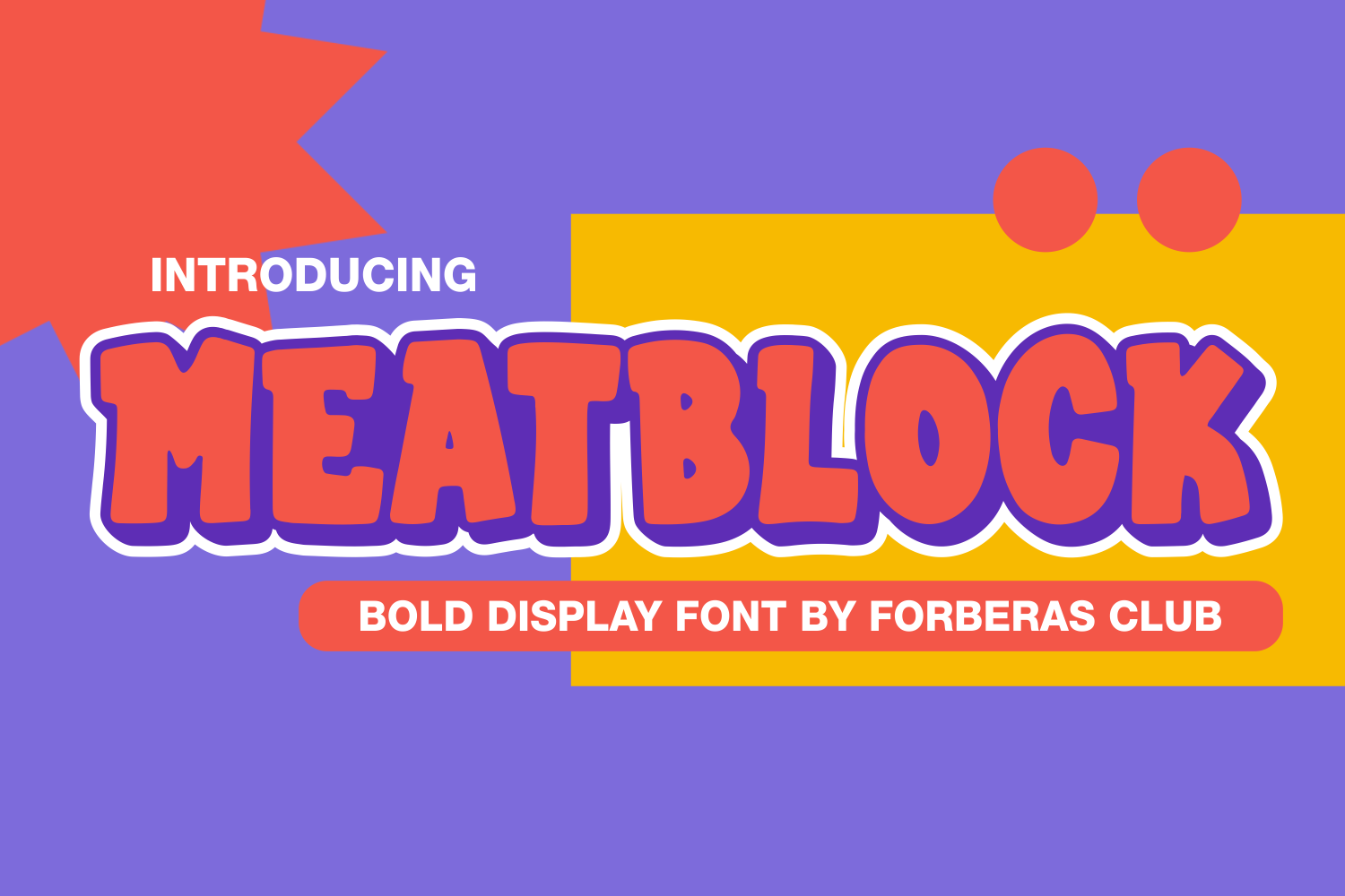 Meatblock Display Font