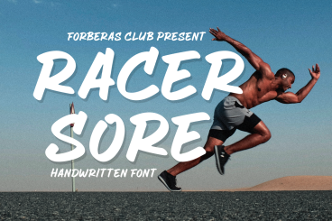 Racer Sore Brush Font
