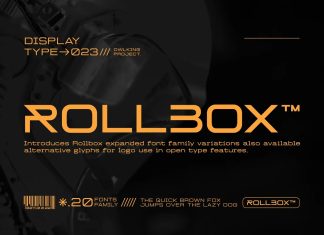 Rollbox Sans Serif Font