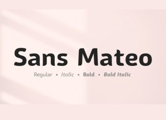Sans Mateo Sans Serif Font