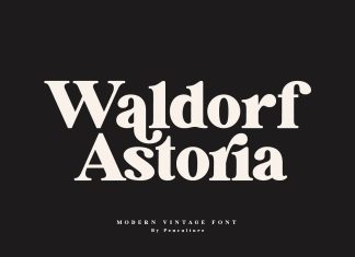 Waldorf Astoria Serif Font