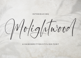 Molighwood Script Font