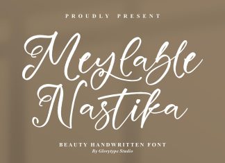 Meylable Nastika Script Font
