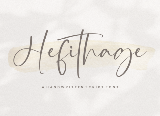 Hefithage Script Font