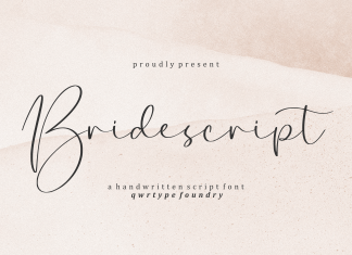 Bridescript Script Font