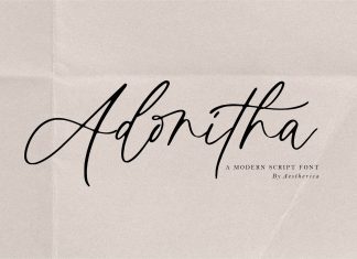 Adonitha Handwritten Font