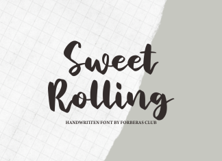 Sweet Rolling Script Font