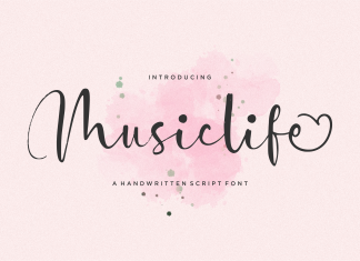 Musiclife Calligraphy Font