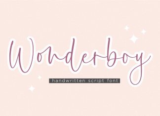 Wonderboy Script Font