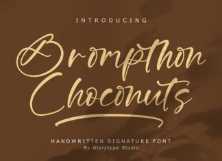 Brompthon Choconuts Script Font