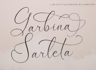 Garbina Sarleta Script Font