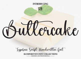 Buttercake Script Typeface