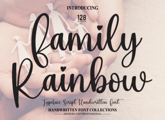 Family Rainbow Script Font