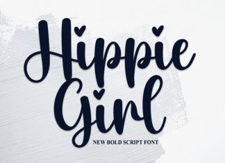 Hippie Girl Script Font