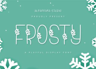 Frosty Display Font
