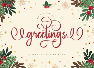 Greetings Calligraphy Font