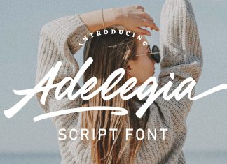 Adelegia Script Font