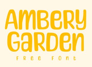 Ambery Garden Display Font