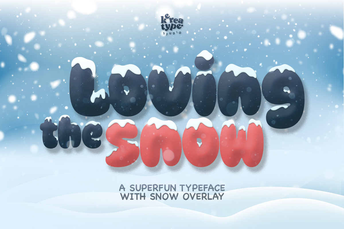 Loving Snow Display Font