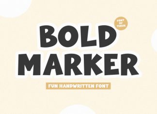 Bold Marker Display Font
