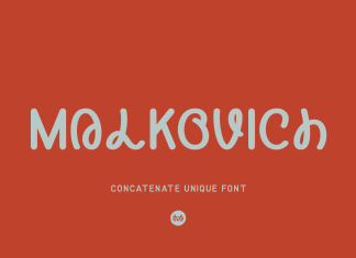 Malkovich Display Font