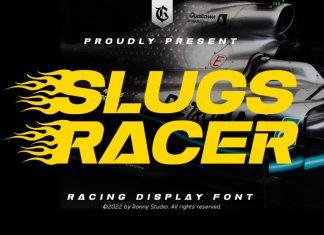 Slugs Racer Display Font