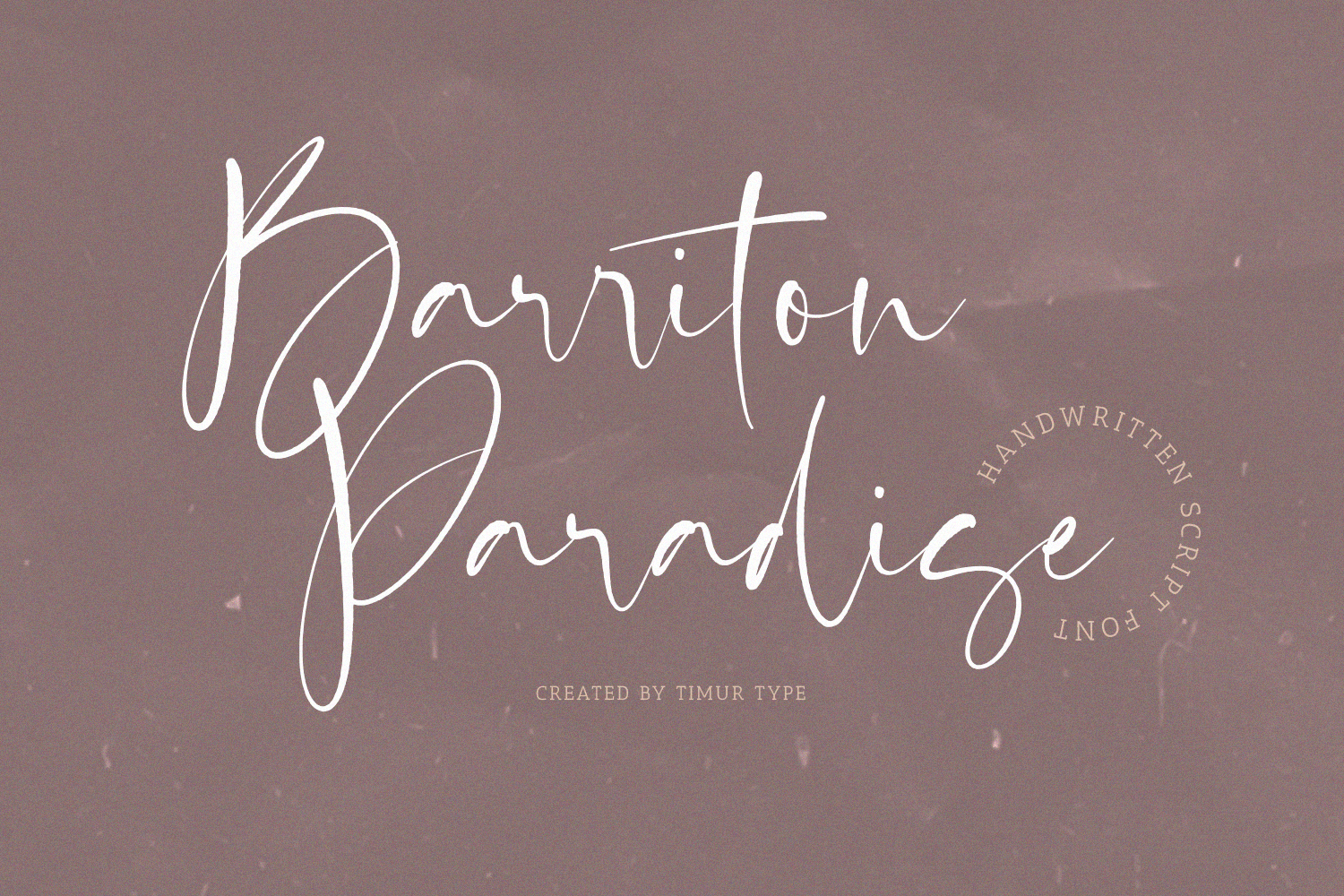 Barriton Paradise Script Font