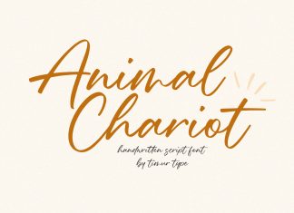 Animal Chariot Handwritten Font