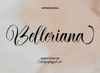 Belleriana Script Font