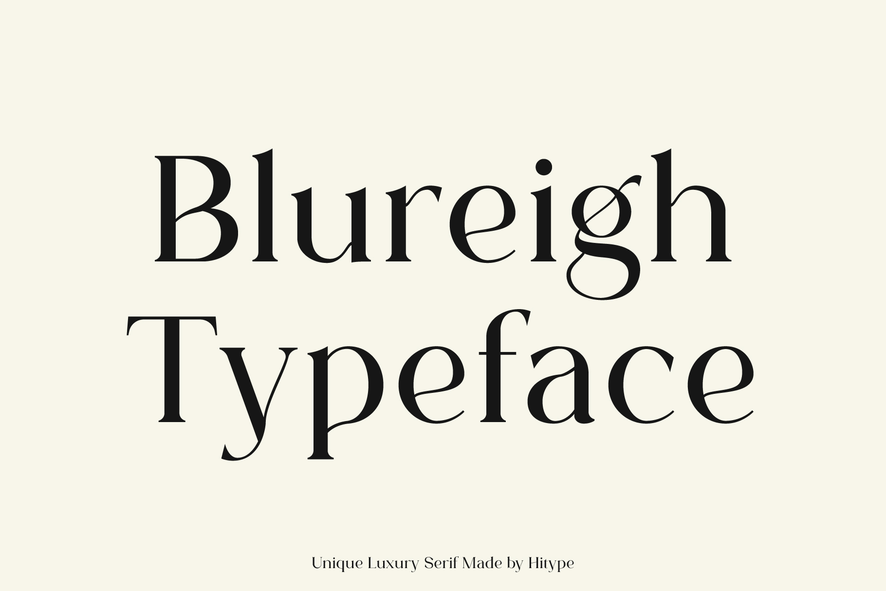 Blureigh Serif Font
