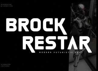 Brock Restar Sans Serif Font